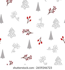 Beautiful Christmas pattern seamless, handmade pattern, great for Christmas textiles, banners, wraps, wallpapers - vector surface. Christmas elements.