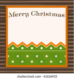 Beautiful christmas placard