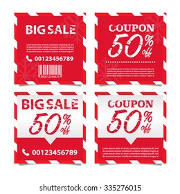 Beautiful Christmas Sale Tags and Coupons