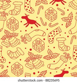 beautiful christmas seamless pattern