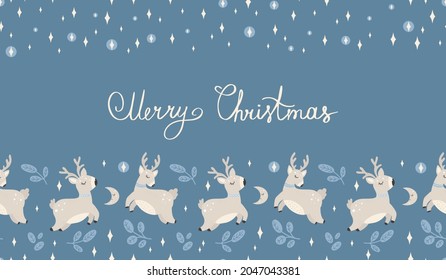 Beautiful Christmas seamless pattern - hand drawn and detailed, great for christmas textiles, banners, wrappers, wallpapers - vector surface design. Vector design template.
