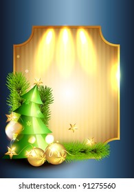 beautiful christmas tree design with space for your text