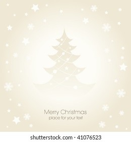 Beautiful Christmas tree illustration