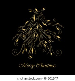 Beautiful Christmas tree (vector eps 8)