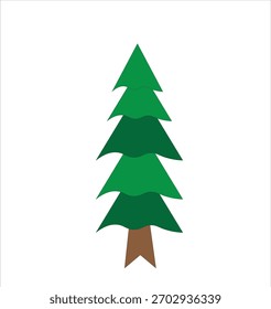 Beautiful Christmas tree vector, ideal for seasonal cards and festive projects