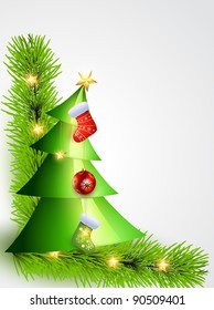schöne Weihnachtsbaumgrafik