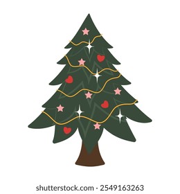 Beautiful Christmas Trees with Festive Decorations