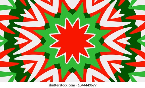 Schöner WeihnachtsVektorhintergrund auf grünem, rotem, weißem Hintergrund