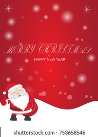 Beautiful christmas vector poster or card design 