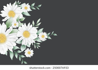 Beautiful chrysanthemum background and frame design