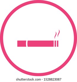 Beautiful Cigarette Vector Glyph icon