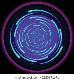 Beautiful Circle art lighting gradient magic energy space light concept, abstract background wallpaper design, vector illustration
