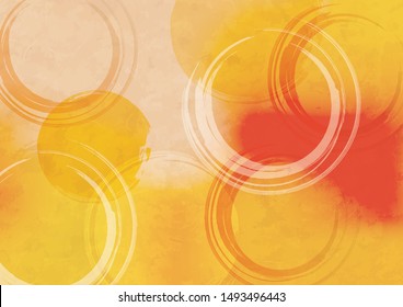 Beautiful circle autumn image background