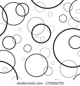 fondo de círculo hermoso en blanco y negro en nuevo vector de estilo