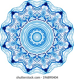 Beautiful circle background. Hand drawn card template