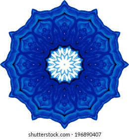 Beautiful circle background. Hand drawn card template
