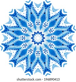Beautiful circle background. Hand drawn card template