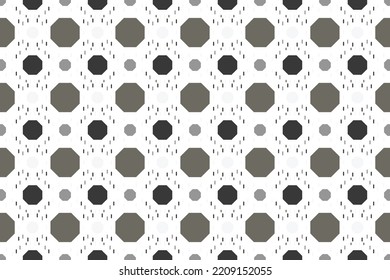 Beautiful Circle dot Shapes geometric pattern vector It is a pattern created by combining geometric shapes. Create beautiful fabric patterns. Design for print. Using in the fashion industry.