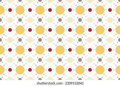 Beautiful Circle dot Shapes It is a pattern created by combining geometric shapes. Create beautiful fabric patterns. Design for print. Using in the fashion industry.