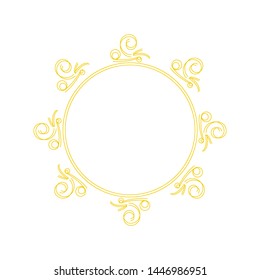 Beautiful Circle Floral Frame Decorative Ornament Vector 04