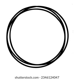 beautiful circle frame in black