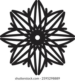 Beautiful circle pattern mandala art isolated on a white background, Indian style mandala art for festival decoration, decoration elements for meditation poster, henna, tattoo art