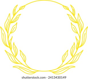 Beautiful Circular Herbal Flora Frame