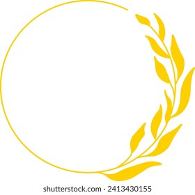 Beautiful Circular Herbal Flora Frame