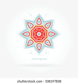 Beautiful circular logos. Simple geometric logos.. Company logo, mark, emblem, element. Simple geometric logo. Mandala logo. Icons, business, invitations. Vintage. Islam, Arabic, Indian, ottoman. 