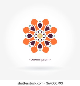 Beautiful circular logos. Simple geometric logos. Company logo, mark, emblem, element. Simple geometric logo. Mandala logo. Icons, business, invitations. Vintage. Islam, Arabic, Indian, ottoman.
