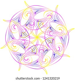 Beautiful circular pattern for your design. Geometric. Circle.