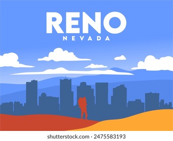 beautiful city views of reno nevada