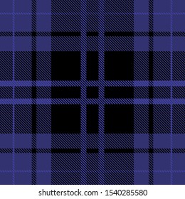 Beautiful classic blue plaid pattern vector