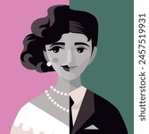 beautiful classic danish man dressed as a woman