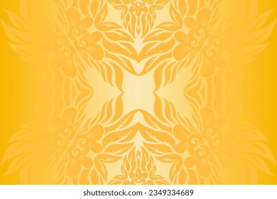 Hermoso diseño clásico de fondo colorido con flor línea de arte patrón de la cultura indonesia tradicional batik