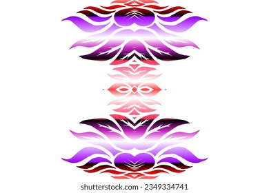 Beautiful classic design colourful  background with flower leaf line art pattern of indonesian culture traditional batik
