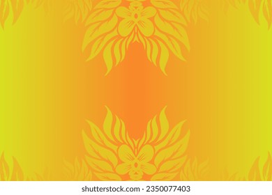 Beautiful classic design colourful  background with flower leaf line art pattern of indonesian culture traditional batik for textile or fashion 
