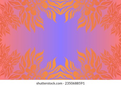 Beautiful classic design colourful  background with flower leaf line art pattern of indonesian culture traditional batik for textile or fashion 
