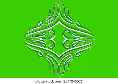 Beautiful classic design colourful background with flower leaf line art pattern of indonesian culture traditional batik	