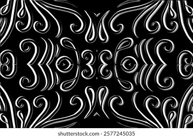 Beautiful classic design colourful background with flower leaf line art pattern of indonesian culture traditional batik	