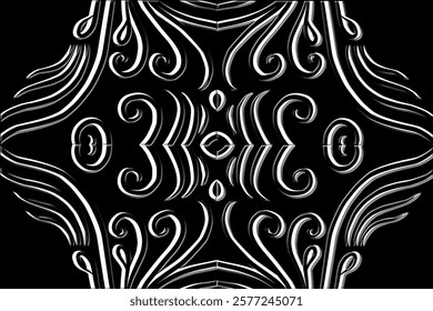 Beautiful classic design colourful background with flower leaf line art pattern of indonesian culture traditional batik	