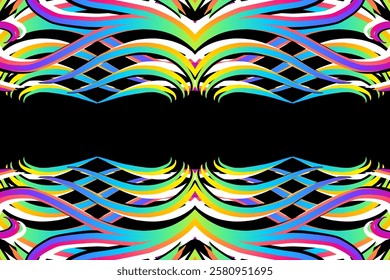 Beautiful classic design colourful background with flower leaf line art pattern of indonesian culture traditional batik