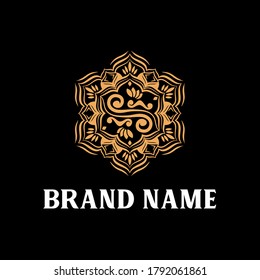 beautiful classic mandala logo creative concept