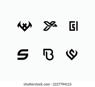 Diseño De Logotipos Abstratos Hermosos Y Limpios