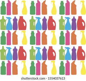 beautiful cleaning vector icons set  pop art 