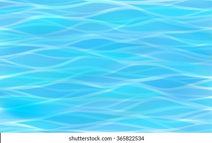 Beautiful, clear light blue background of stylized waves