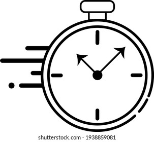 Schöne Uhr auf weißem Hintergrund