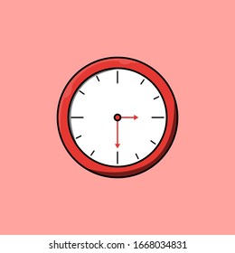 Beautiful clock vector illustration design