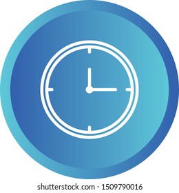 Beautiful Clock vector line icon