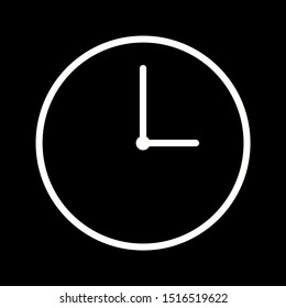 Beautiful Clock vector line icon